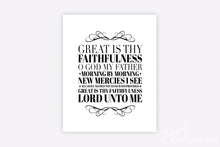 Load image into Gallery viewer, "Great is thy Faithfulness"  - Printable Wall Art