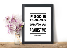 Load image into Gallery viewer, "If God is For Me" -  Printable Wall Art