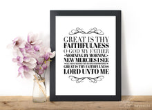 Load image into Gallery viewer, &quot;Great is thy Faithfulness&quot;  - Printable Wall Art
