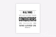 Load image into Gallery viewer, &quot;More than Conquerors&quot; - Printable Wall Art
